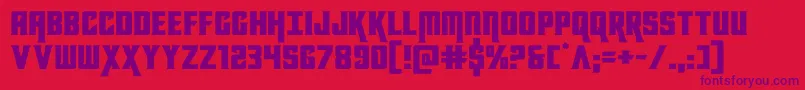 kondorexpand Font – Purple Fonts on Red Background