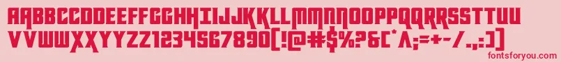 kondorexpand Font – Red Fonts on Pink Background