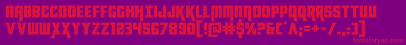kondorexpand Font – Red Fonts on Purple Background
