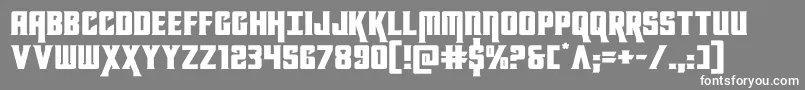 kondorexpand Font – White Fonts on Gray Background