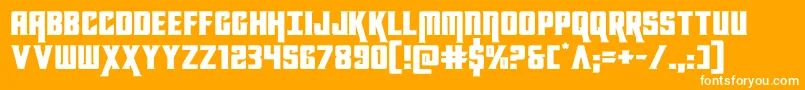 kondorexpand Font – White Fonts on Orange Background
