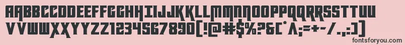 kondorexpand Font – Black Fonts on Pink Background