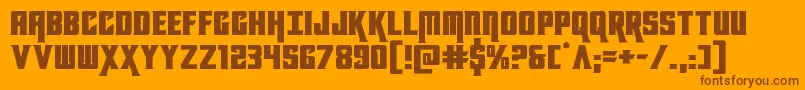 kondorexpand Font – Brown Fonts on Orange Background
