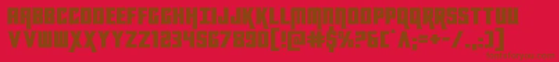 kondorexpand Font – Brown Fonts on Red Background