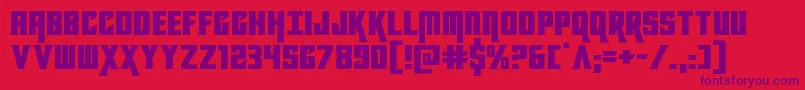 kondorexpand-fontti – violetit fontit punaisella taustalla
