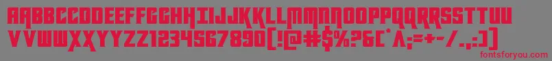 kondorexpand Font – Red Fonts on Gray Background