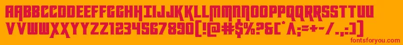 kondorexpand Font – Red Fonts on Orange Background