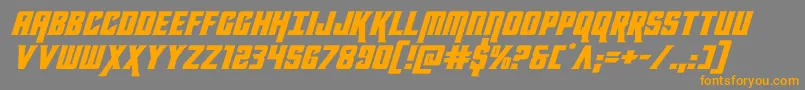 kondorexpandital Font – Orange Fonts on Gray Background