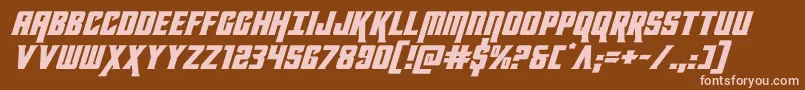 Шрифт kondorexpandital – розовые шрифты на коричневом фоне