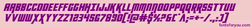 kondorexpandital-Schriftart – Violette Schriften auf rosa Hintergrund