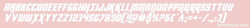 kondorexpandital Font – White Fonts on Pink Background