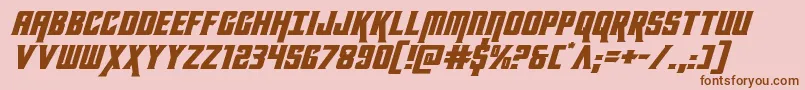 kondorexpandital Font – Brown Fonts on Pink Background