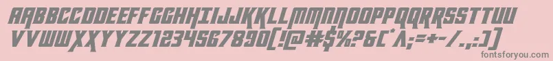 kondorexpandital Font – Gray Fonts on Pink Background