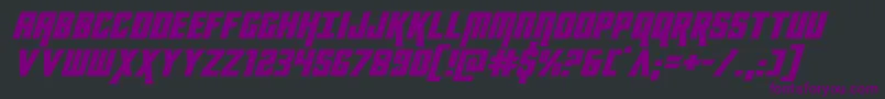 kondorexpandital Font – Purple Fonts on Black Background