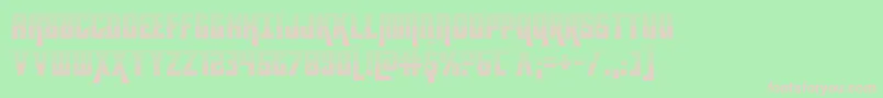 kondorgrad Font – Pink Fonts on Green Background