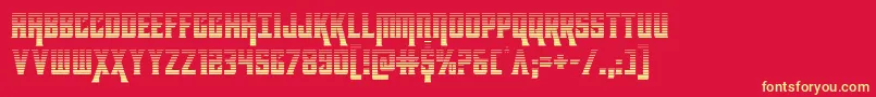 kondorgrad Font – Yellow Fonts on Red Background