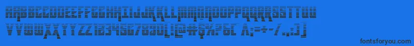 Шрифт kondorgrad – чёрные шрифты на синем фоне