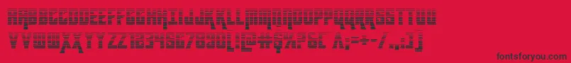 kondorgrad Font – Black Fonts on Red Background