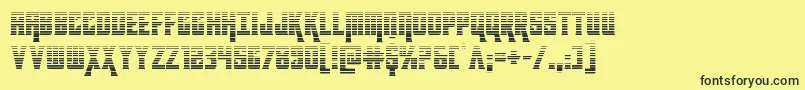 kondorgrad Font – Black Fonts on Yellow Background