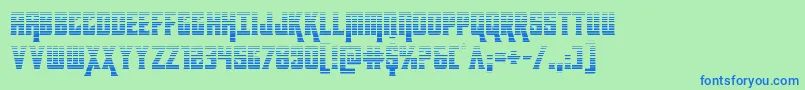 kondorgrad Font – Blue Fonts on Green Background