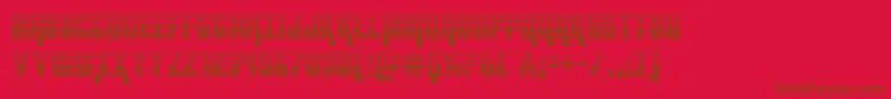 Police kondorgrad – polices brunes sur fond rouge