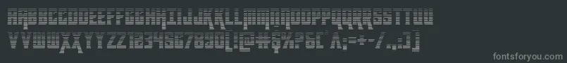 kondorgrad-Schriftart – Graue Schriften auf schwarzem Hintergrund