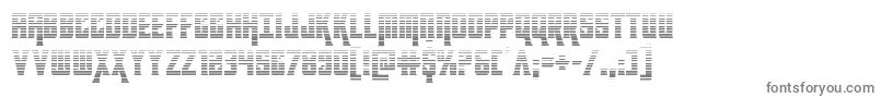 フォントkondorgrad – 白い背景に灰色の文字