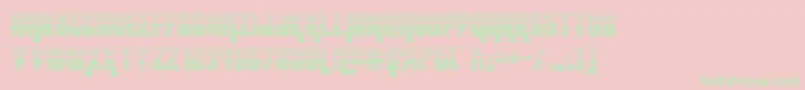 kondorgrad Font – Green Fonts on Pink Background