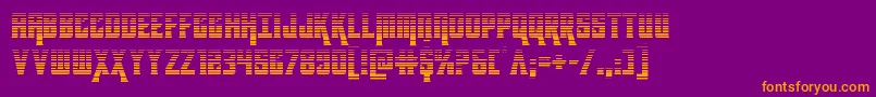 kondorgrad Font – Orange Fonts on Purple Background