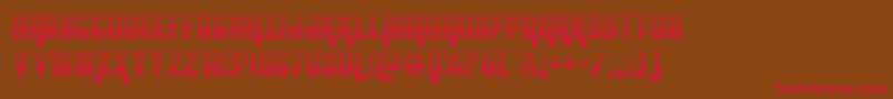kondorgrad Font – Red Fonts on Brown Background