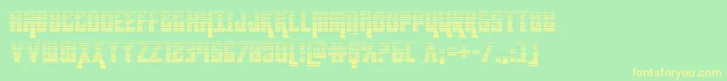 kondorgrad-fontti – keltaiset fontit vihreällä taustalla