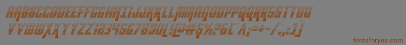 kondorgradital-Schriftart – Braune Schriften auf grauem Hintergrund