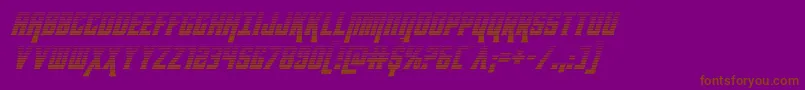 kondorgradital Font – Brown Fonts on Purple Background