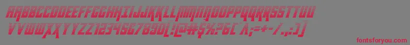 kondorgradital Font – Red Fonts on Gray Background