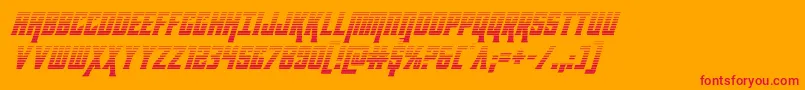kondorgradital Font – Red Fonts on Orange Background