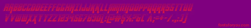 kondorgradital-Schriftart – Rote Schriften auf violettem Hintergrund