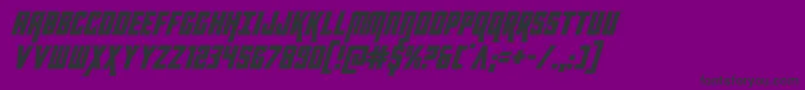 Więcej informacji o czcionce kondorital Czcionka kondorital – czarne czcionki na fioletowym tle