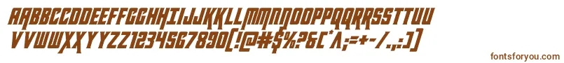 Шрифт kondorital – коричневые шрифты на белом фоне