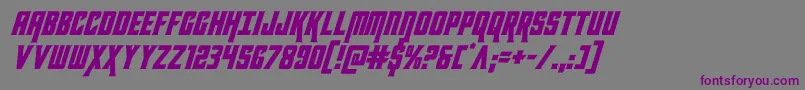 kondorital-fontti – violetit fontit harmaalla taustalla