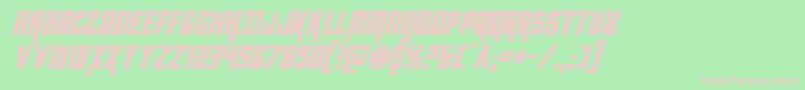 kondorital Font – Pink Fonts on Green Background