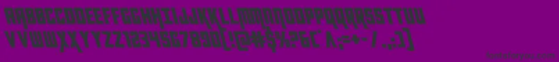 kondorleft Font – Black Fonts on Purple Background