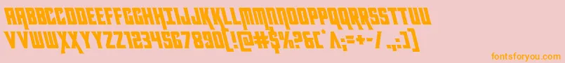 kondorleft Font – Orange Fonts on Pink Background