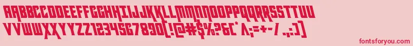 kondorleft Font – Red Fonts on Pink Background