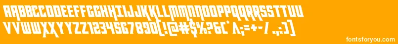 kondorleft Font – White Fonts on Orange Background