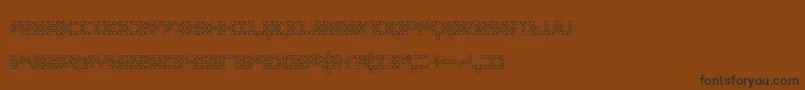 konecto1 Font – Black Fonts on Brown Background