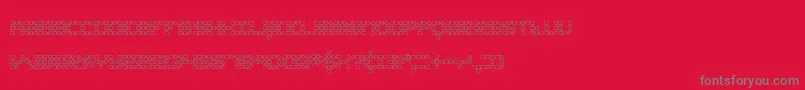 konecto1 Font – Gray Fonts on Red Background