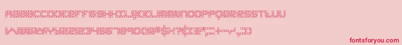 konecto1 Font – Red Fonts on Pink Background