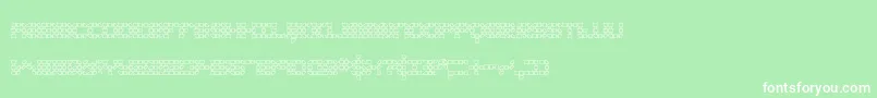 konecto1 Font – White Fonts on Green Background