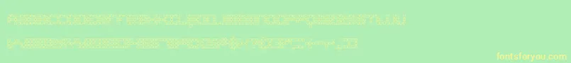konecto1 Font – Yellow Fonts on Green Background
