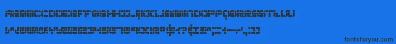 フォントkonector – 黒い文字の青い背景